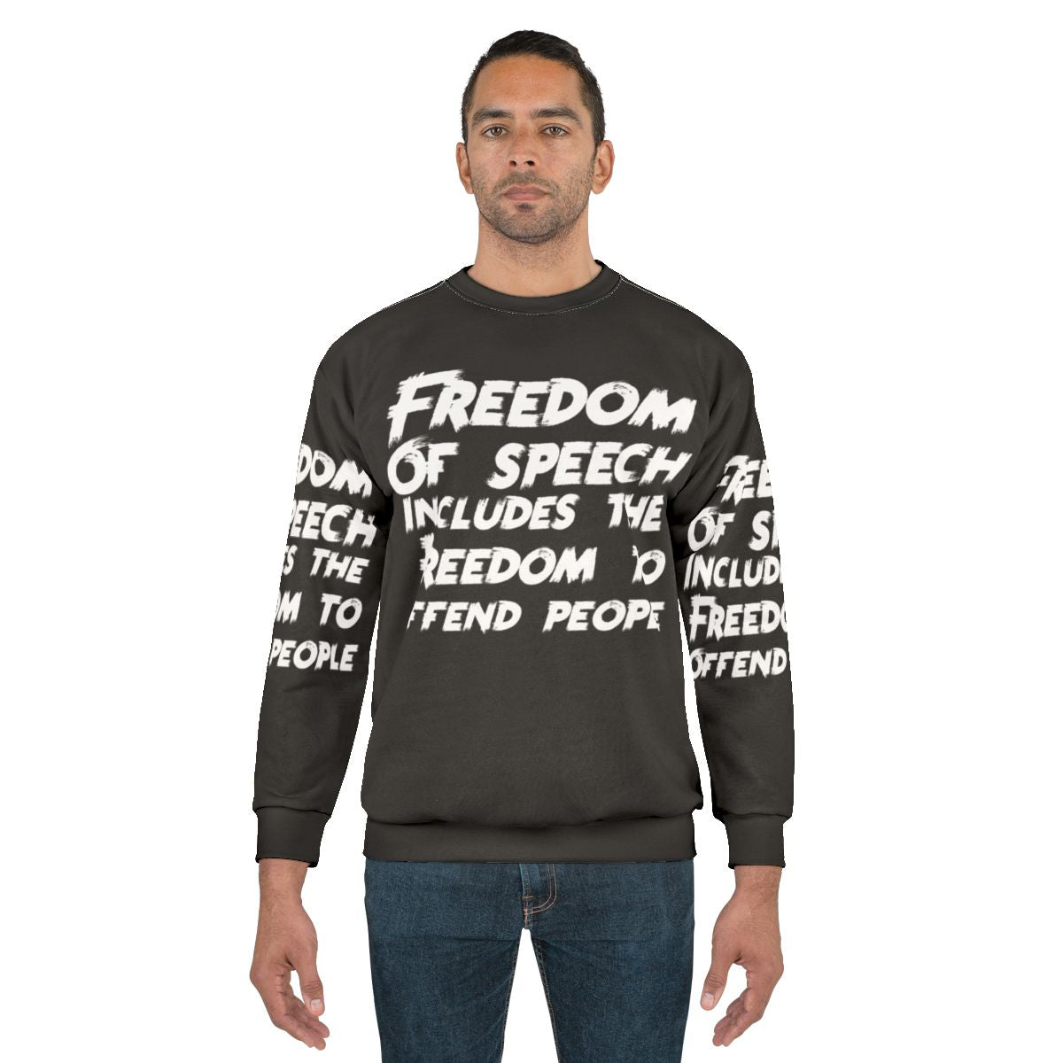 All Speech is Free Speech Sweatshirt featuring a bold design for those who stand up for freedom of expression