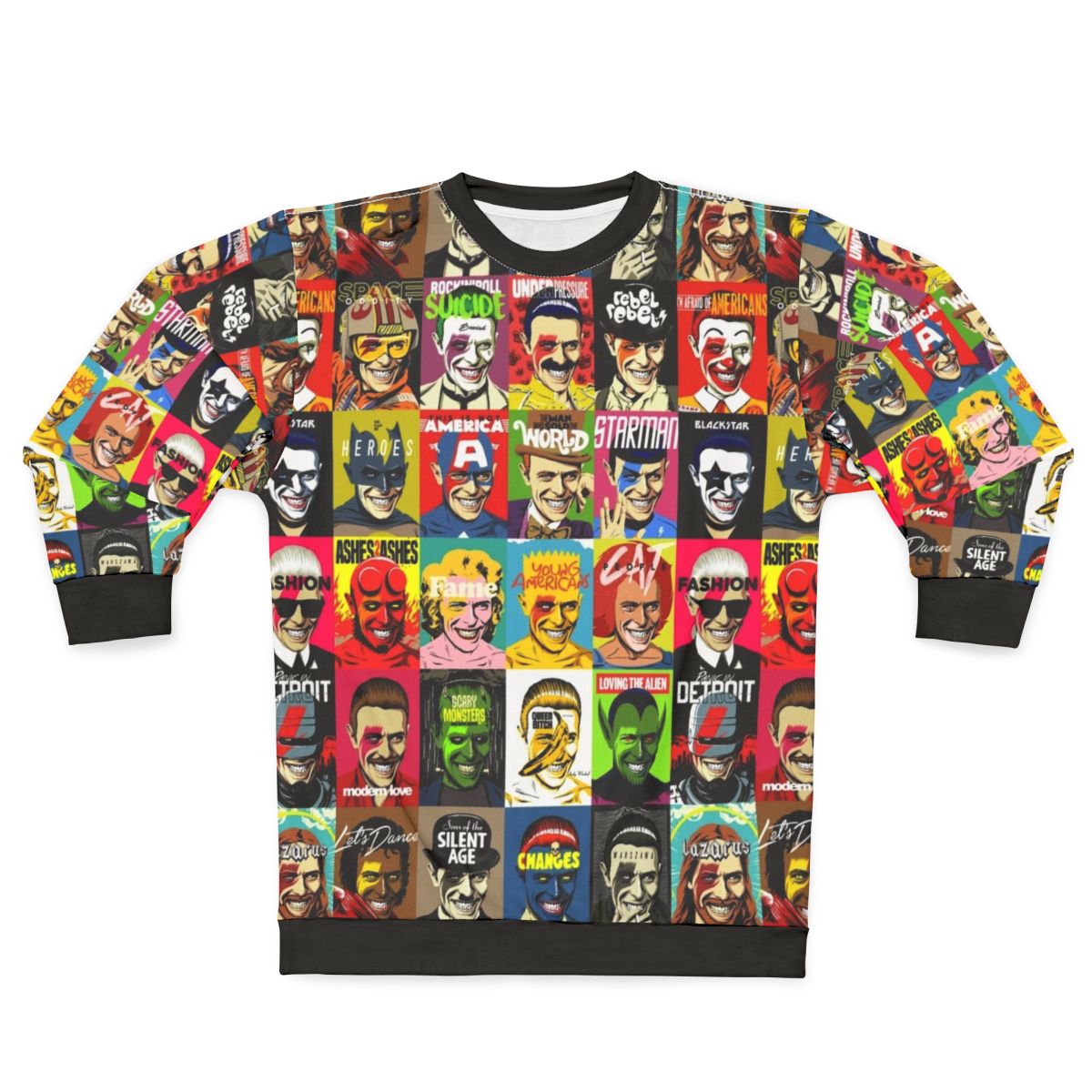 Retro "All The Changes" 80s pop culture sweatshirt