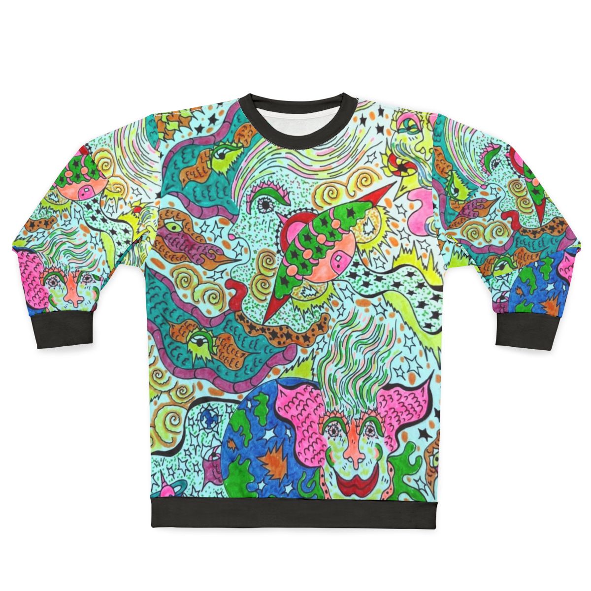 Cosmic visionary angels sweatshirt