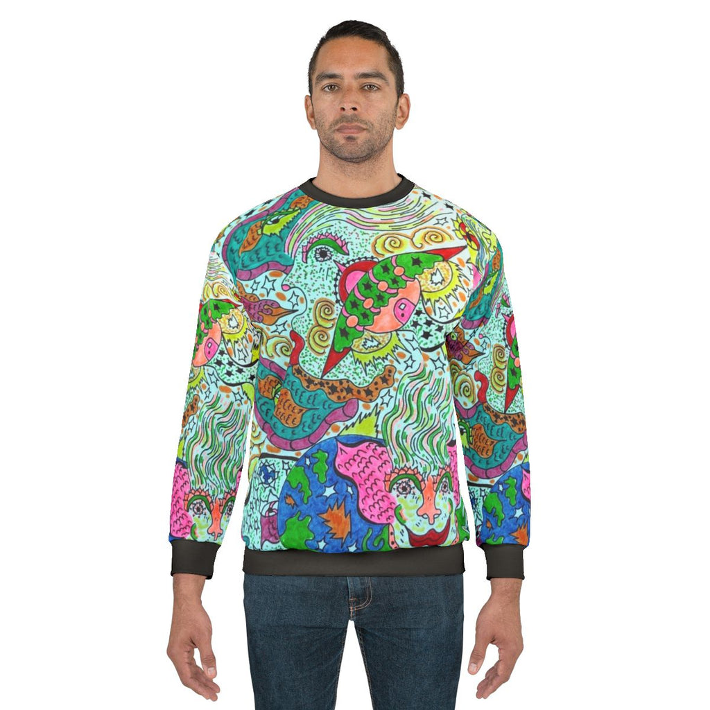 Cosmic visionary angels sweatshirt