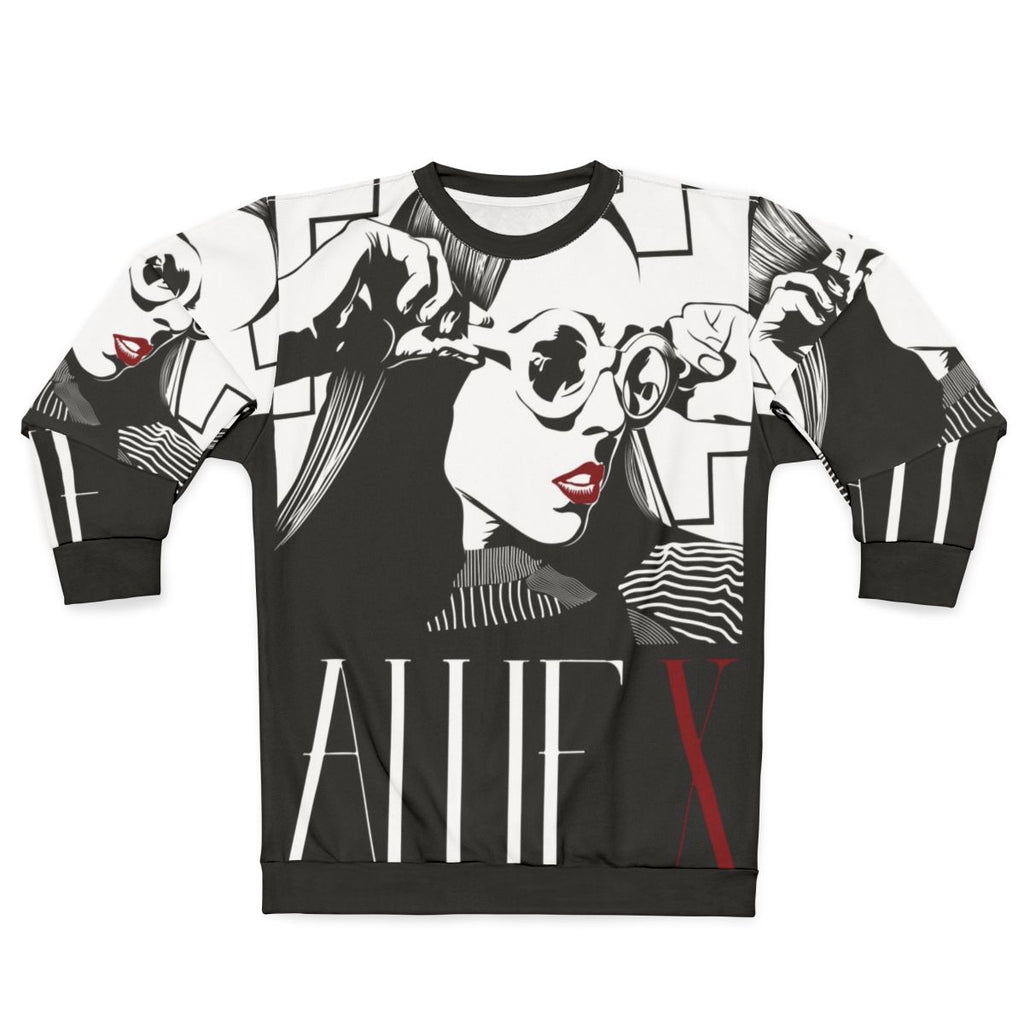 Allie X Portrait Sweatshirt featuring pop and indie music artist