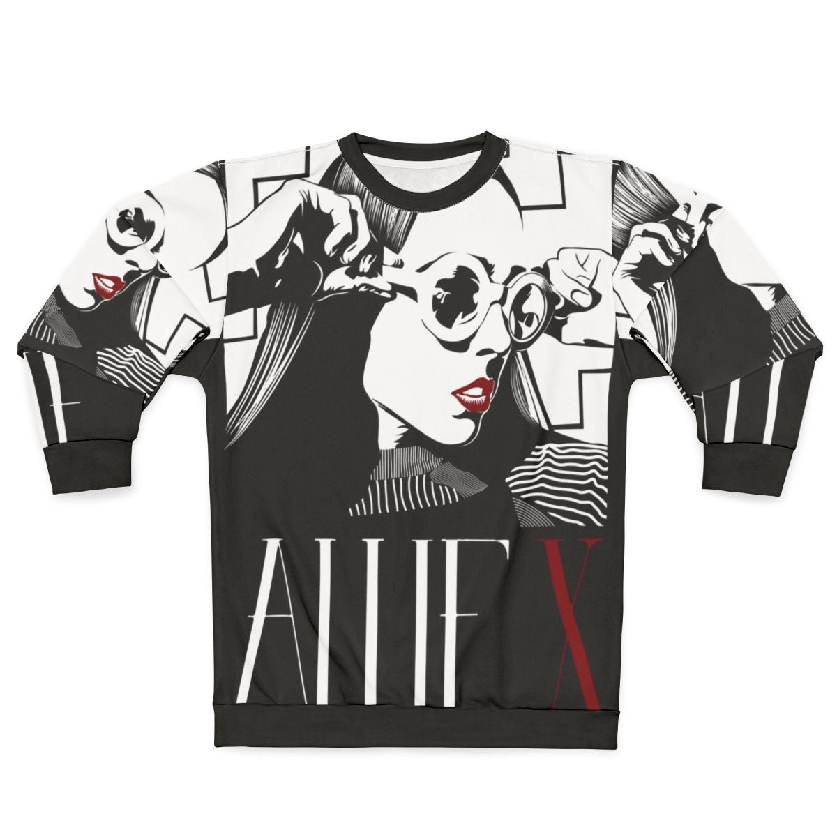 Allie X Portrait Sweatshirt featuring pop and indie music artist