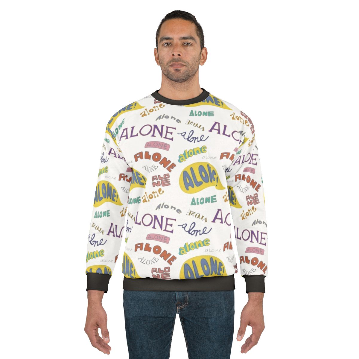 Alone Sweatshirt featuring Spongebob and Squidward