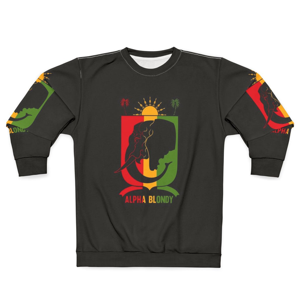 Alpha Blondy reggae sweatshirt with ska music and dancehall graphics
