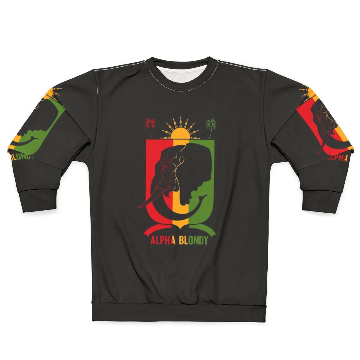 Alpha Blondy reggae sweatshirt with ska music and dancehall graphics