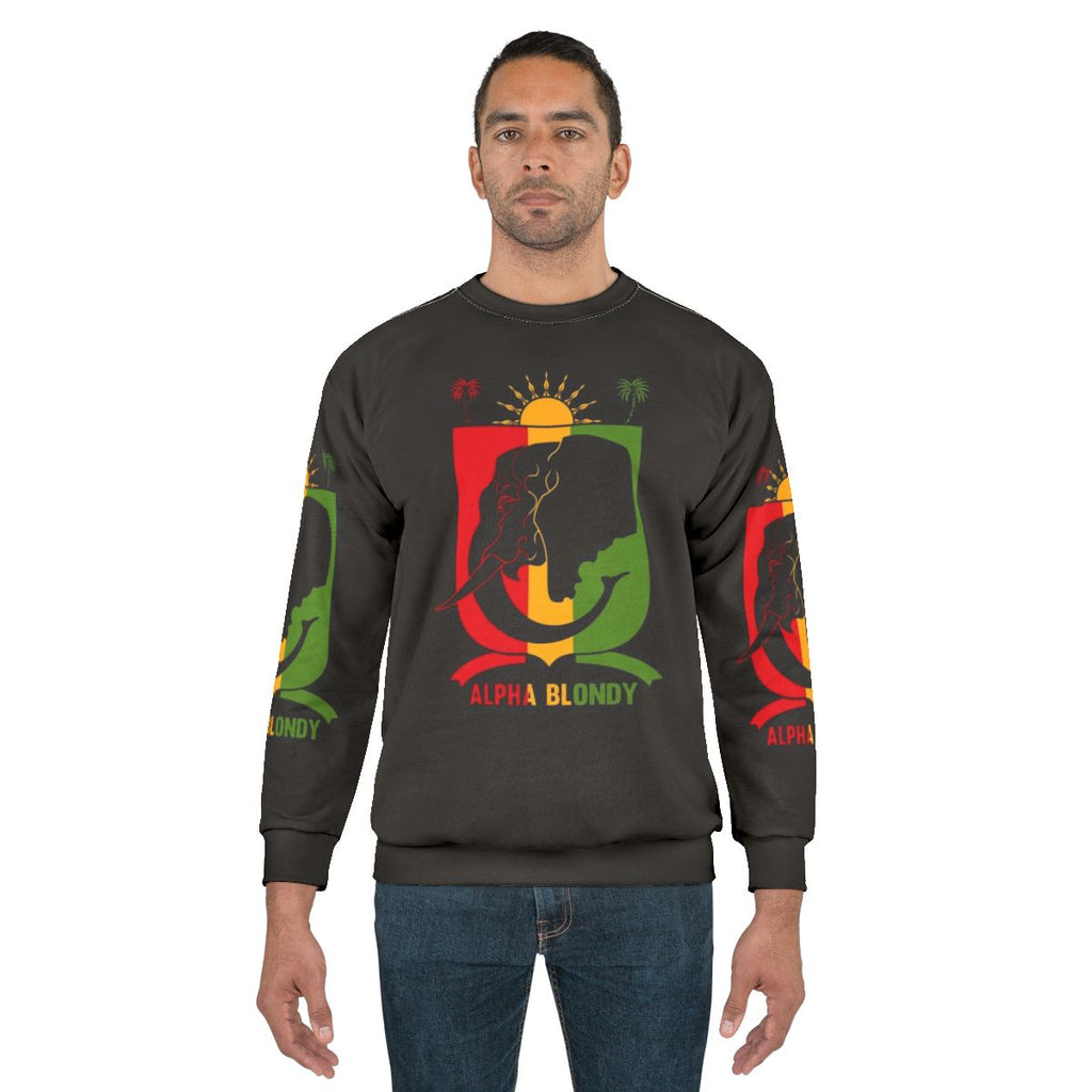 Alpha Blondy reggae sweatshirt with ska music and dancehall graphics