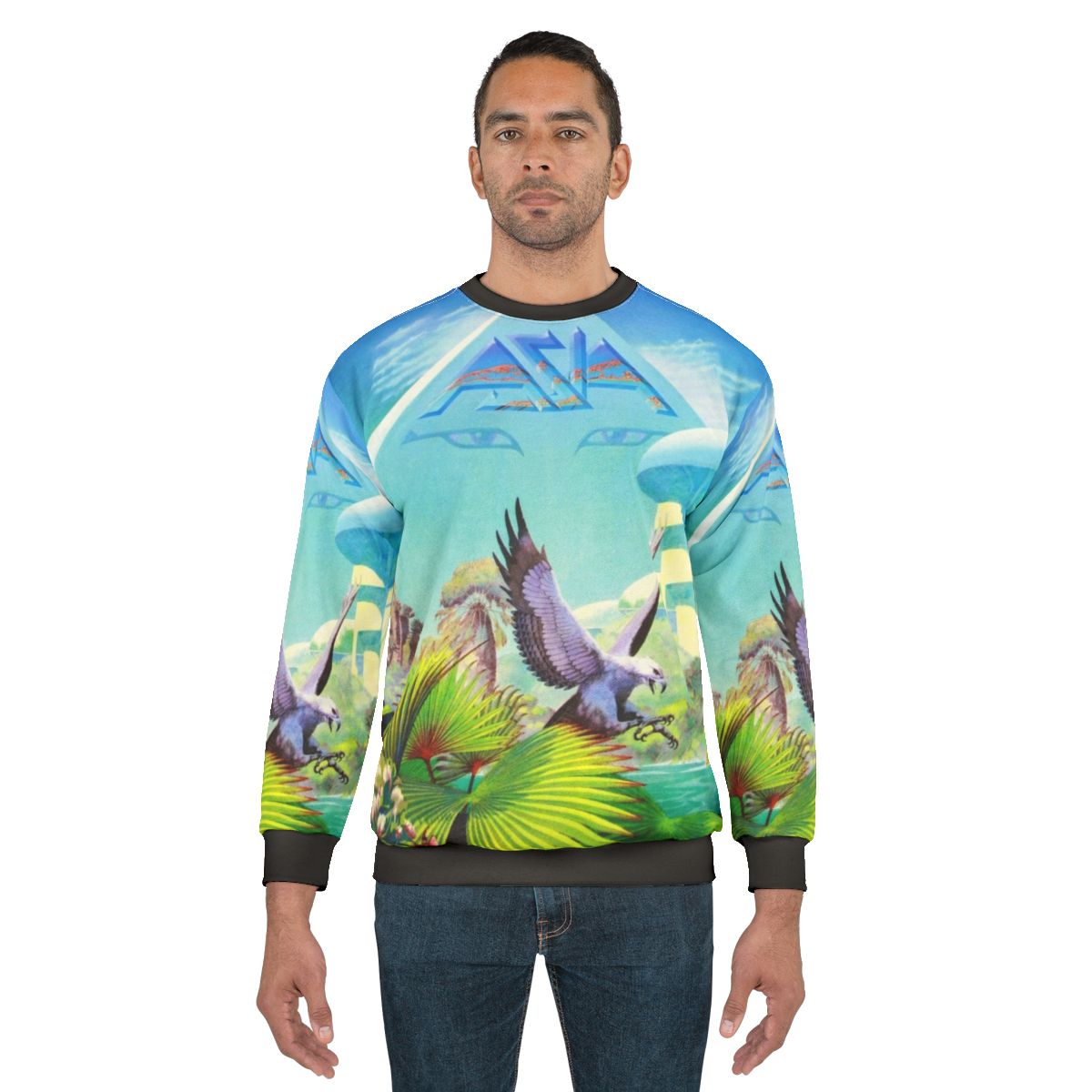 Alpha Sweatshirt featuring the iconic Asia band logo