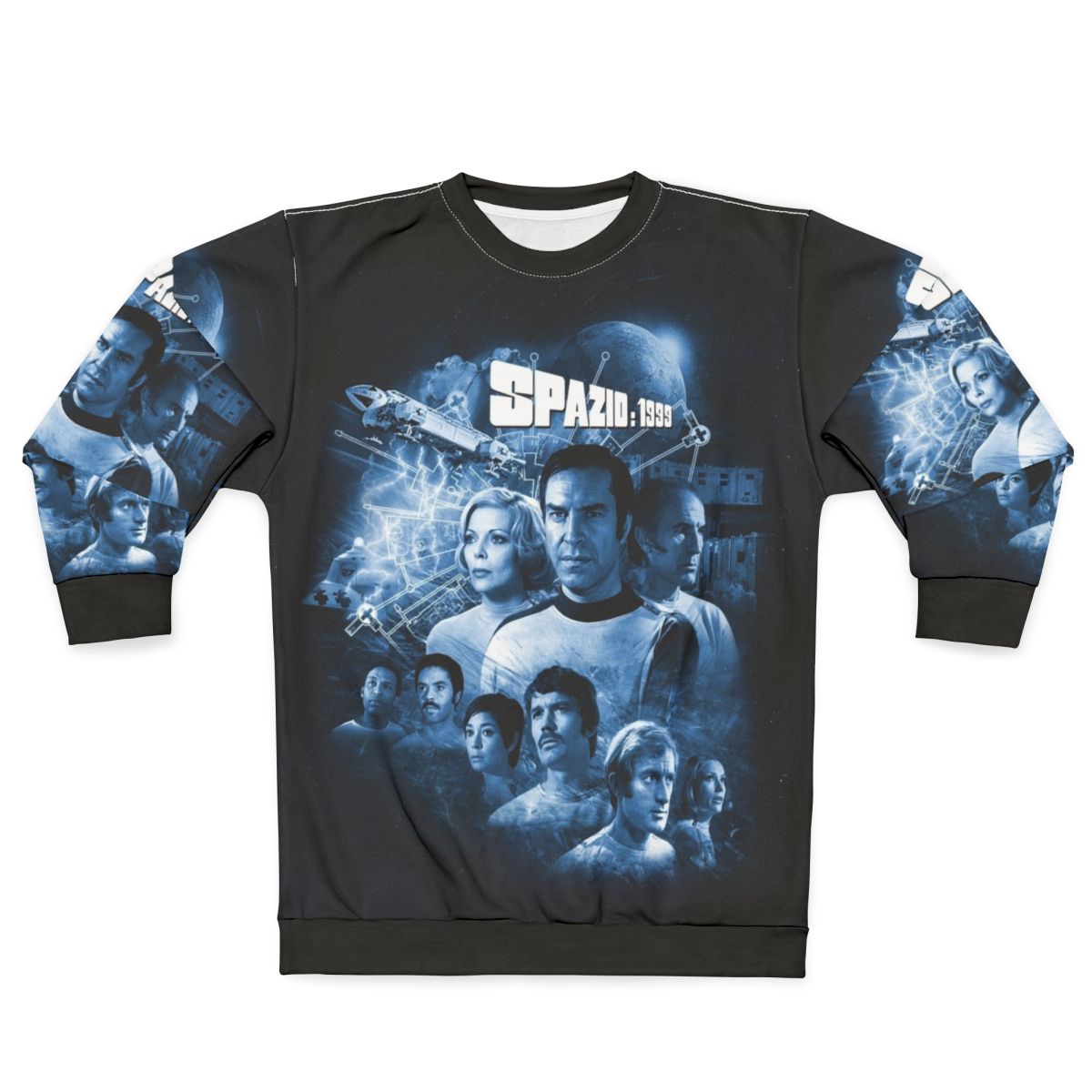 Retro Space 1999 Sci-Fi Sweatshirt with Alphan Logo