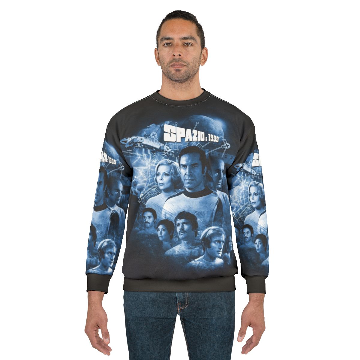 Retro Space 1999 Sci-Fi Sweatshirt with Alphan Logo