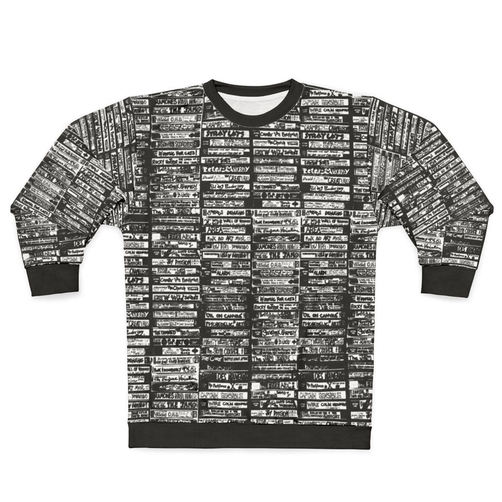 Alternative Music Cassette Art Sweatshirt - Retro 80s & 90s Punk and Indie Apparel