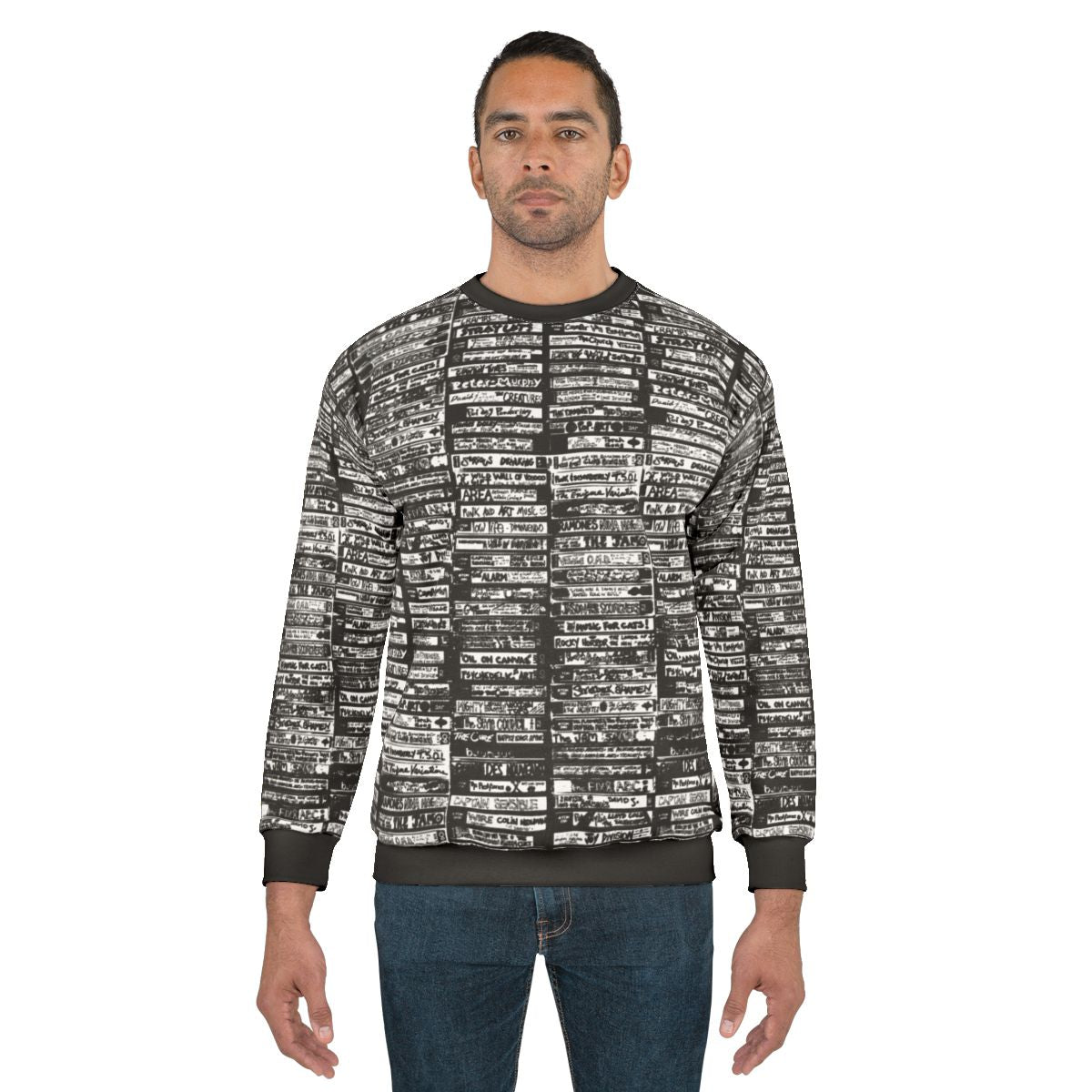 Alternative Music Cassette Art Sweatshirt - Retro 80s & 90s Punk and Indie Apparel