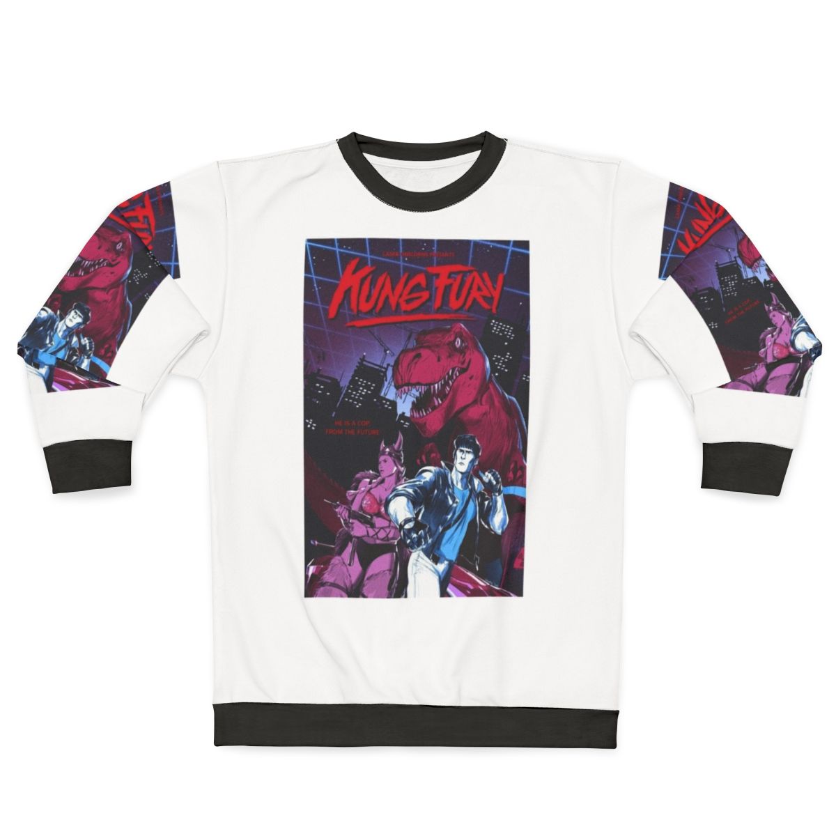 Kung Fury 80s Retro Graphic Design Sweatshirt
