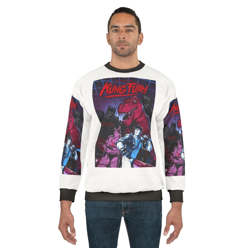Kung Fury 80s Retro Graphic Design Sweatshirt