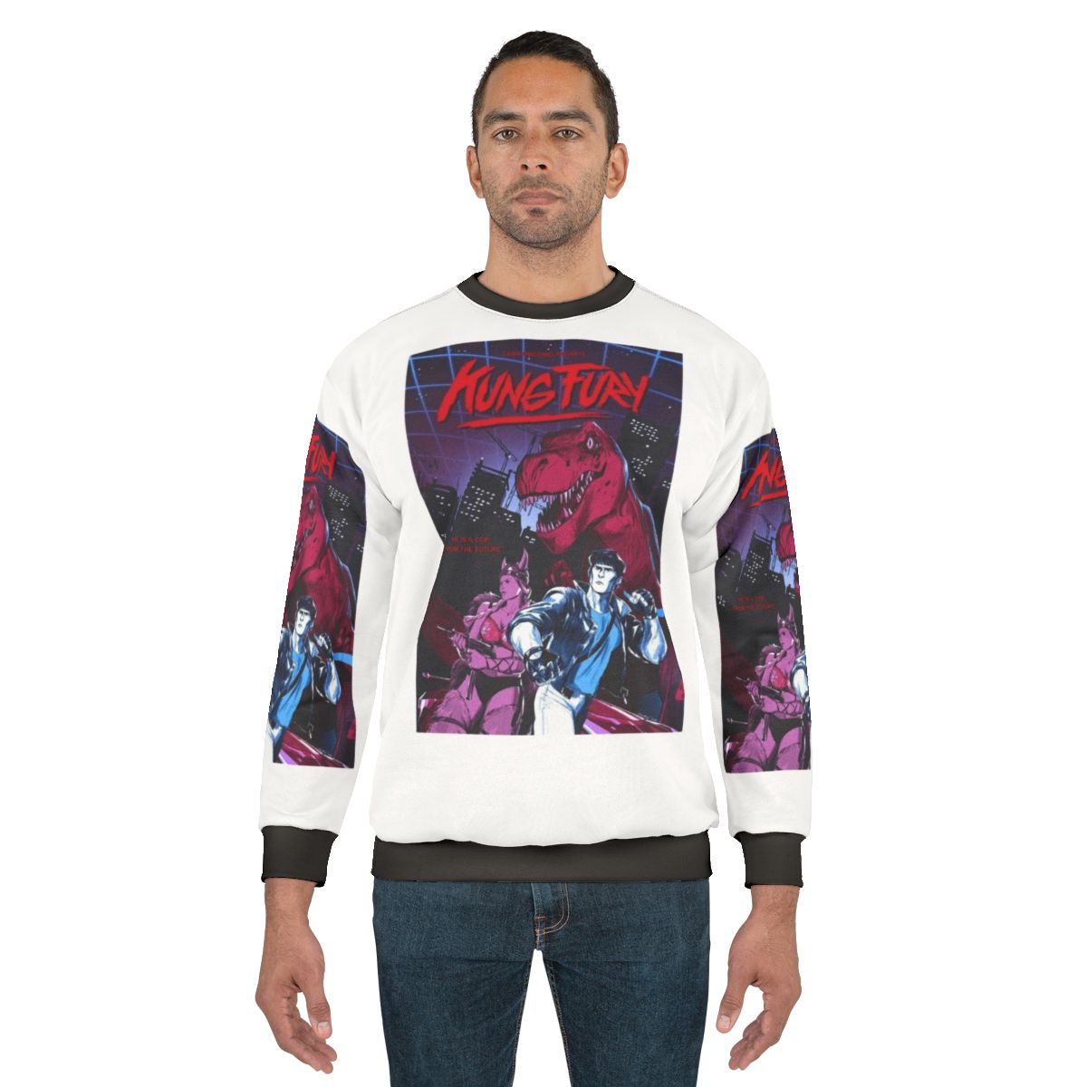 Kung Fury 80s Retro Graphic Design Sweatshirt