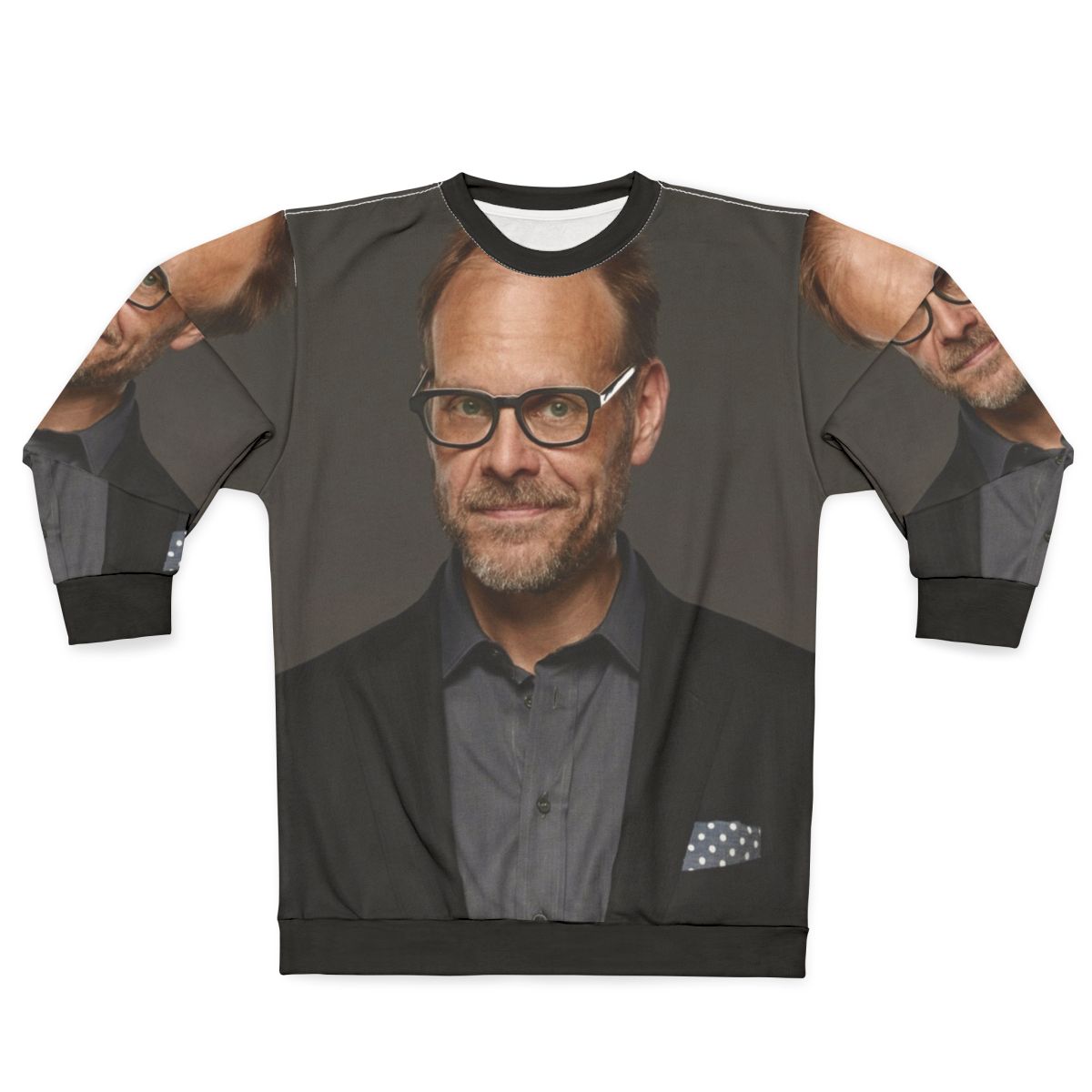 Alton Brown Sweatshirt featuring a chef silhouette design