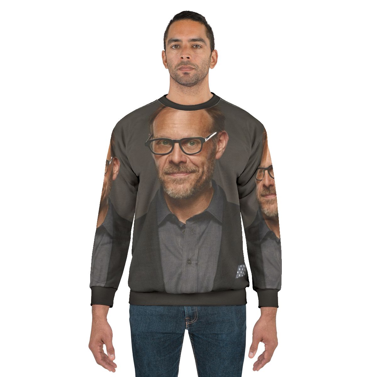 Alton Brown Sweatshirt featuring a chef silhouette design