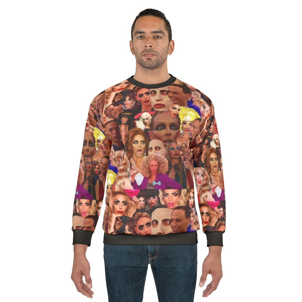 Alyssa Edwards Collage Sweatshirt featuring the famous drag queen from RuPaul's Drag Race