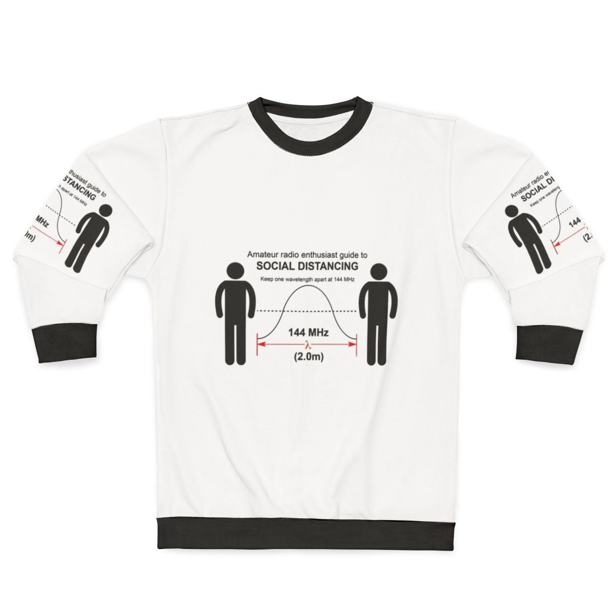 Amateur radio social distancing sweatshirt