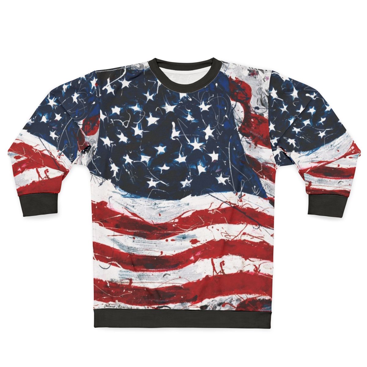 Patriotic American Sweatshirt with USA Flag Design