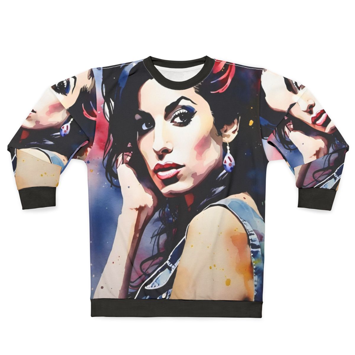 Watercolor Amy Winehouse Sweatshirt
