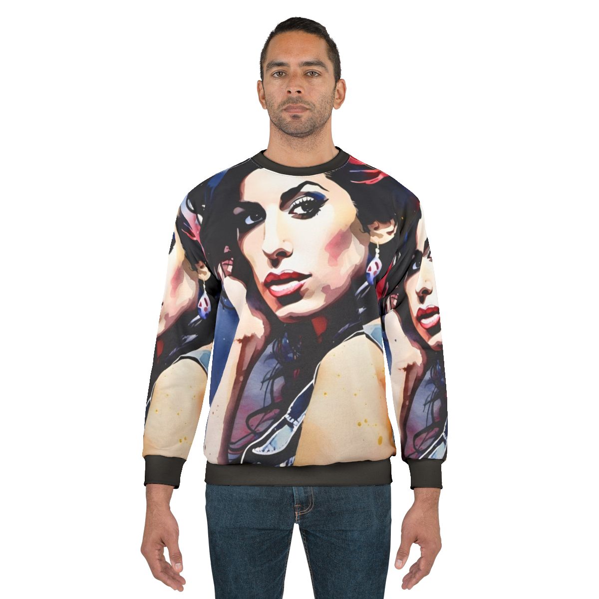 Watercolor Amy Winehouse Sweatshirt