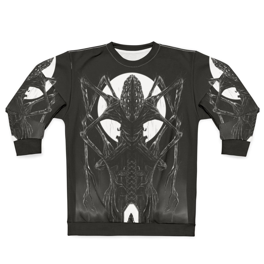 Amygdala Hunter Sweatshirt - Bloodborne Inspired Horror Fantasy Apparel