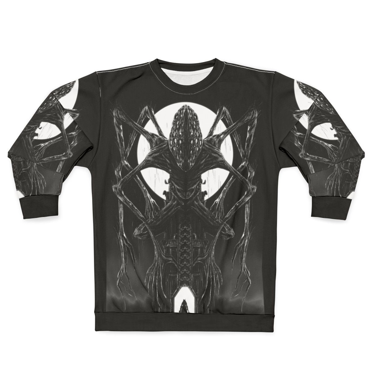 Amygdala Hunter Sweatshirt - Bloodborne Inspired Horror Fantasy Apparel