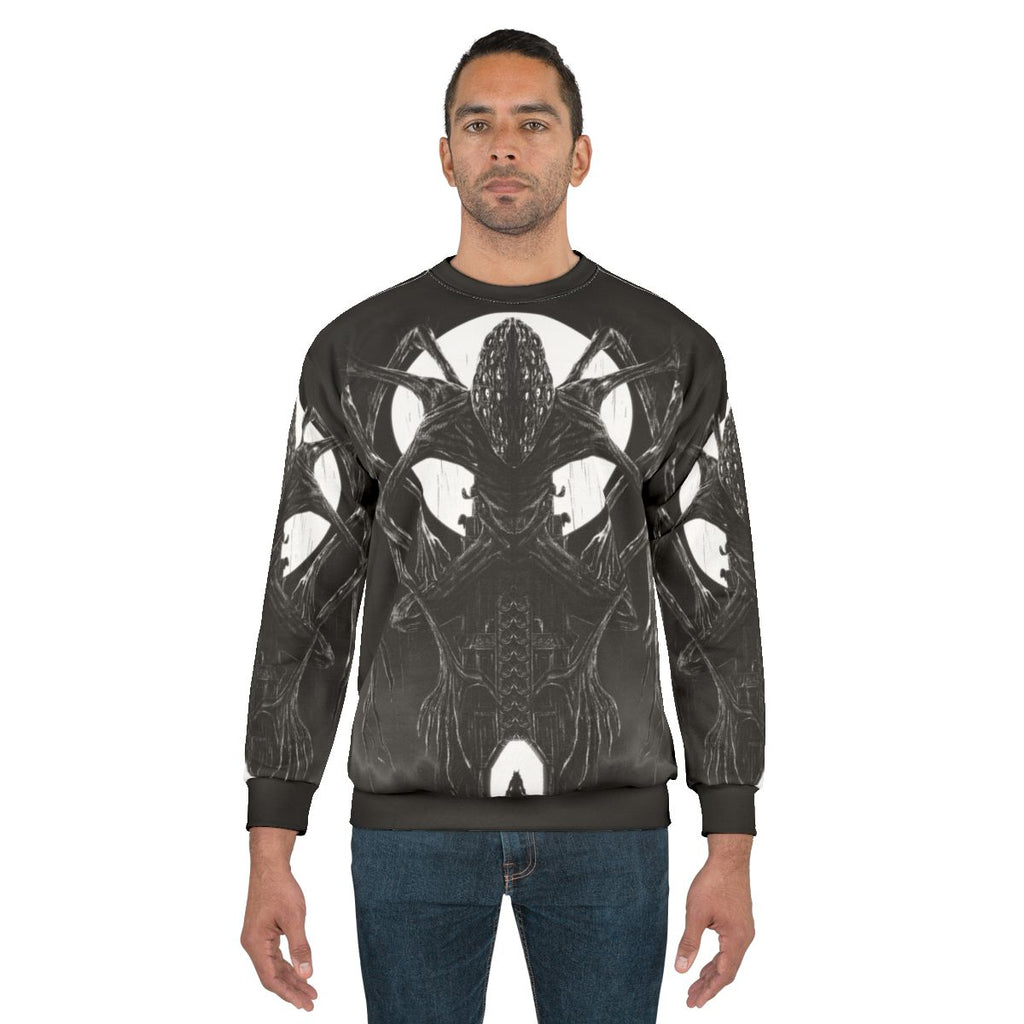 Amygdala Hunter Sweatshirt - Bloodborne Inspired Horror Fantasy Apparel