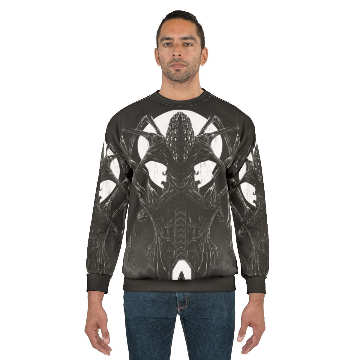 Amygdala Hunter Sweatshirt - Bloodborne Inspired Horror Fantasy Apparel