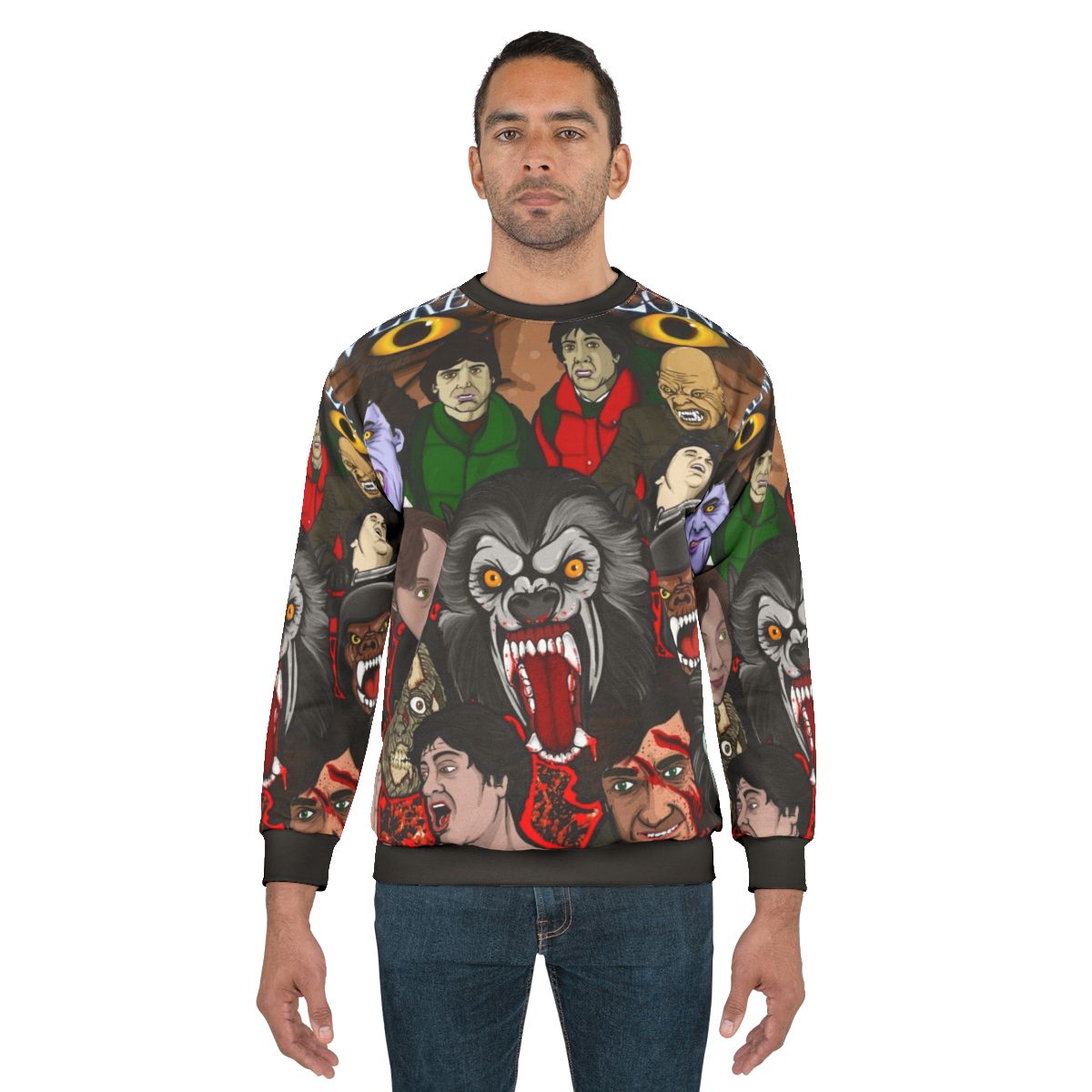 American Werewolf in London Horror Movie Poster Sweatshirt