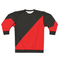 Anarcho communist black and red sweatshirt with radical political design