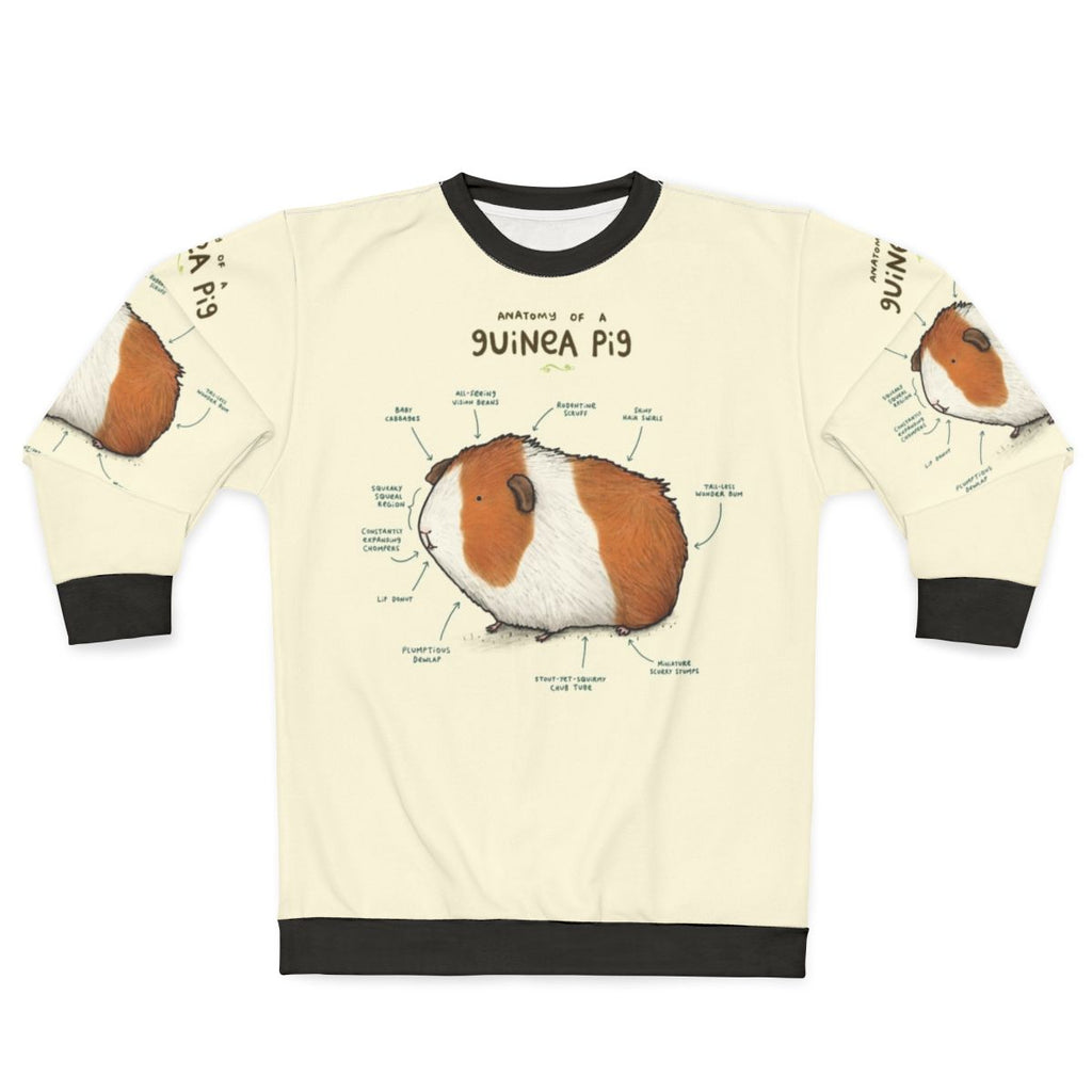 Anatomy of a Guinea Pig Sweatshirt - Detailed Anatomical Print