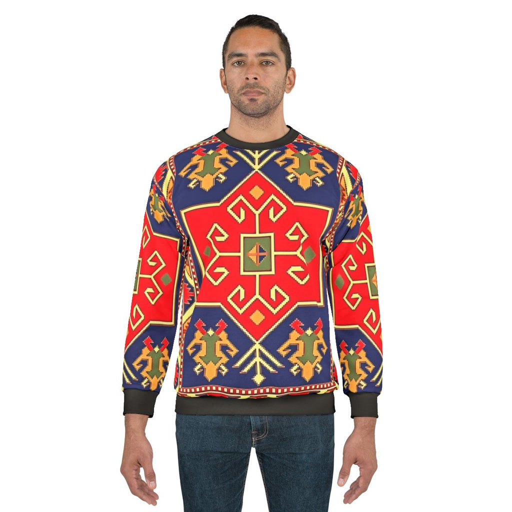 Ancient Armenian Art Sweatshirt featuring traditional patterns