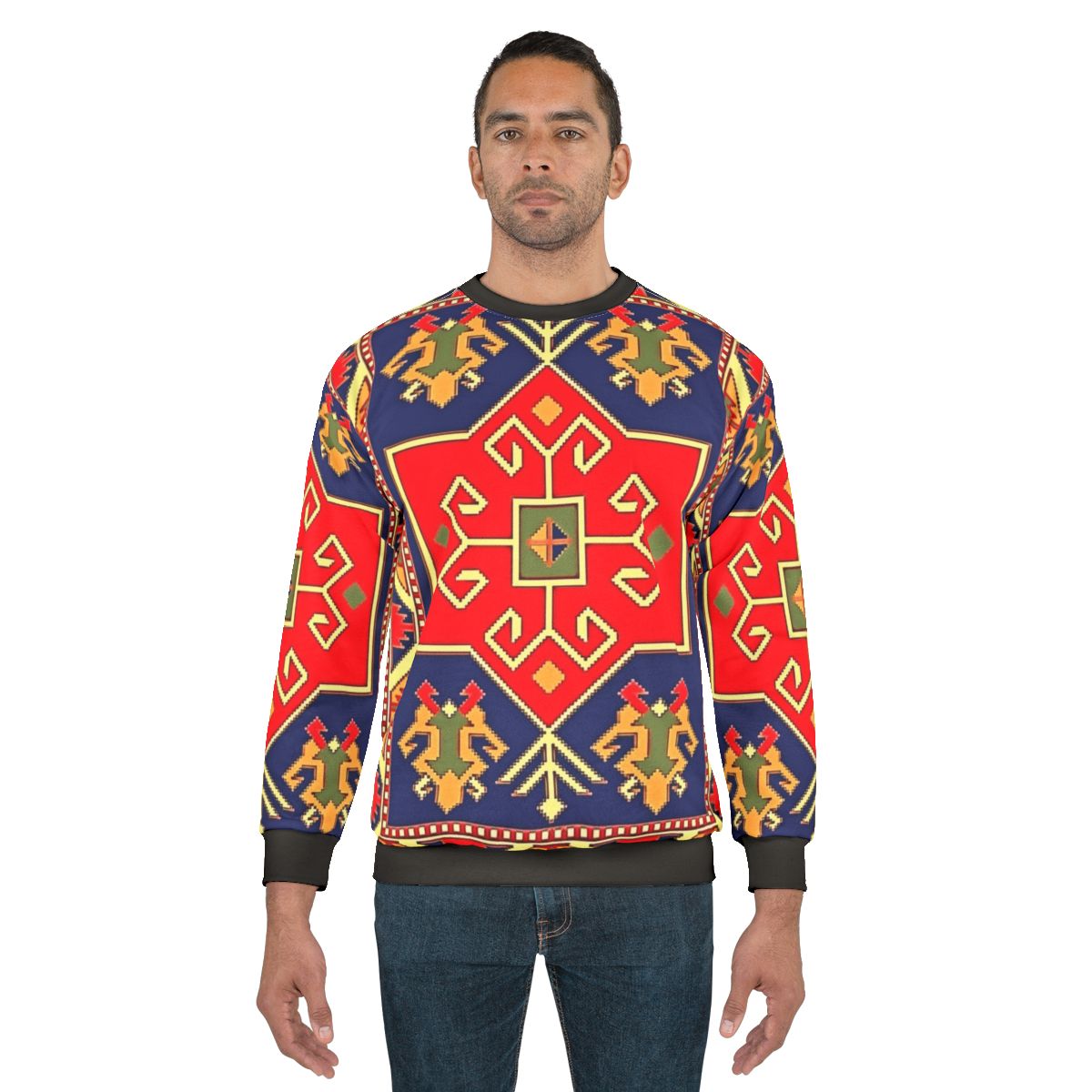 Ancient Armenian Art Sweatshirt featuring traditional patterns