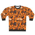 Ancient Greek black figure pottery pattern on a sweatshirt