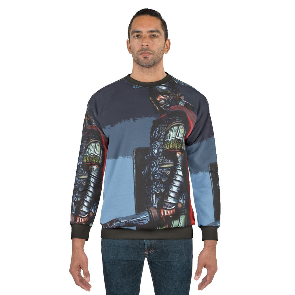 Ancient Roman Centurion Sweatshirt with Roman Warrior Costume