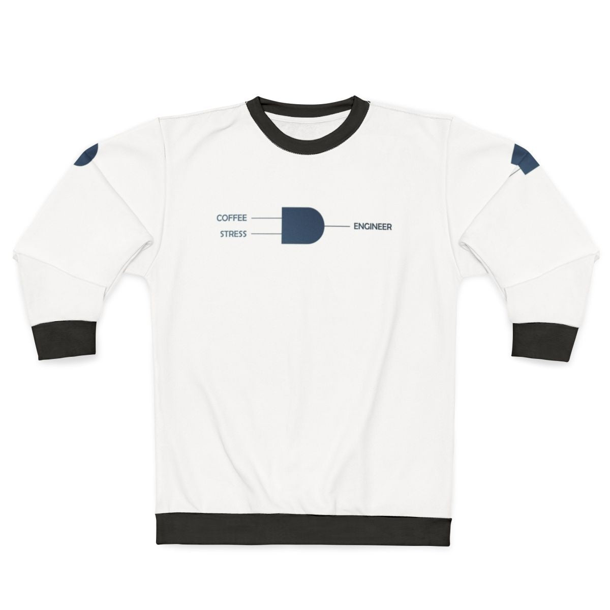 And Gate Sweatshirt featuring an electronics and engineering pun design