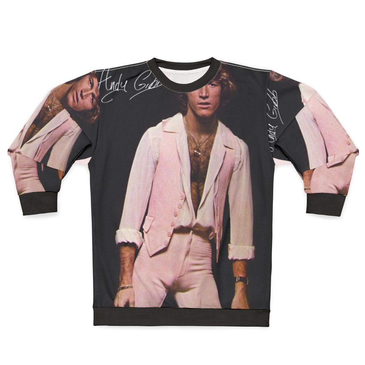 Vintage Andy Gibb Bee Gees Poster Sweatshirt