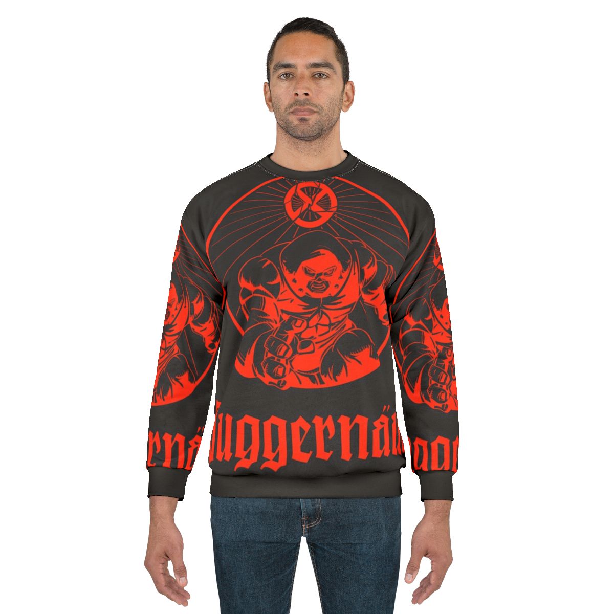 Anesthetic Juggernaut Superhero Villain Parody Sweatshirt