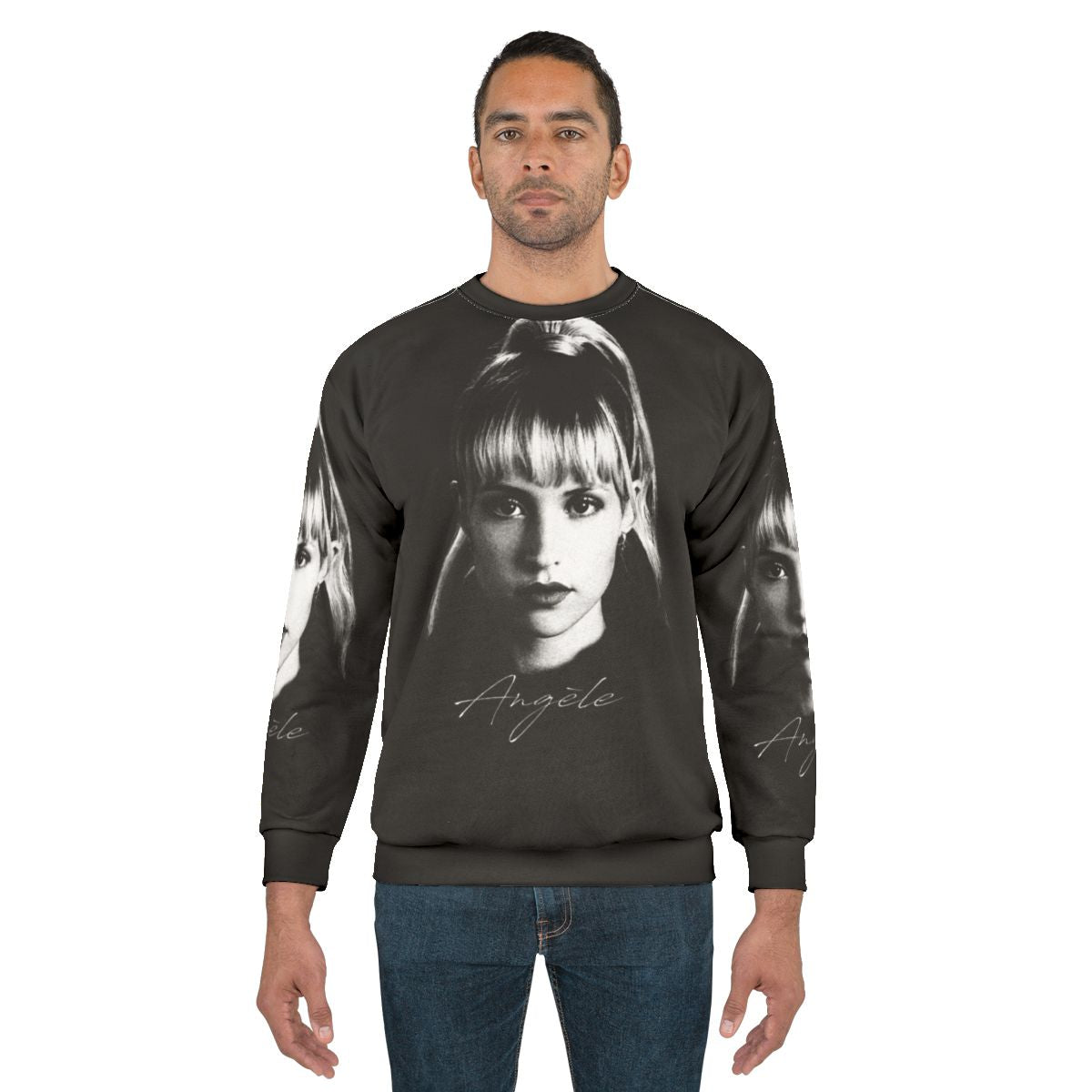 Angele French Singer Portrait Sweatshirt