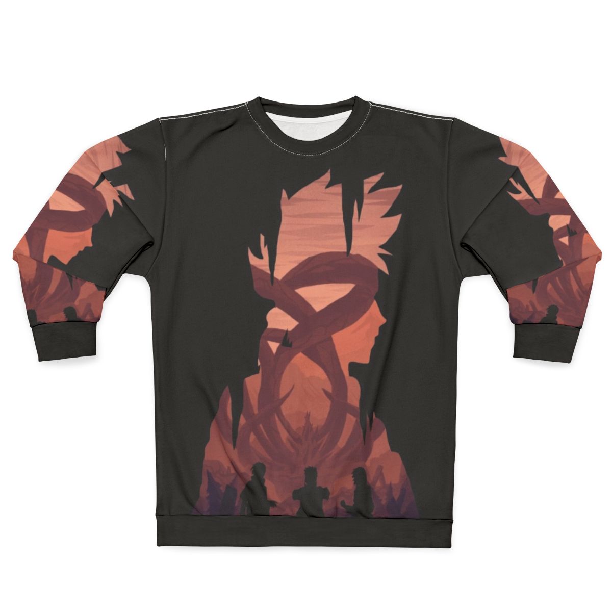 Anime manga hero sweatshirt with Naruto inspired graphic