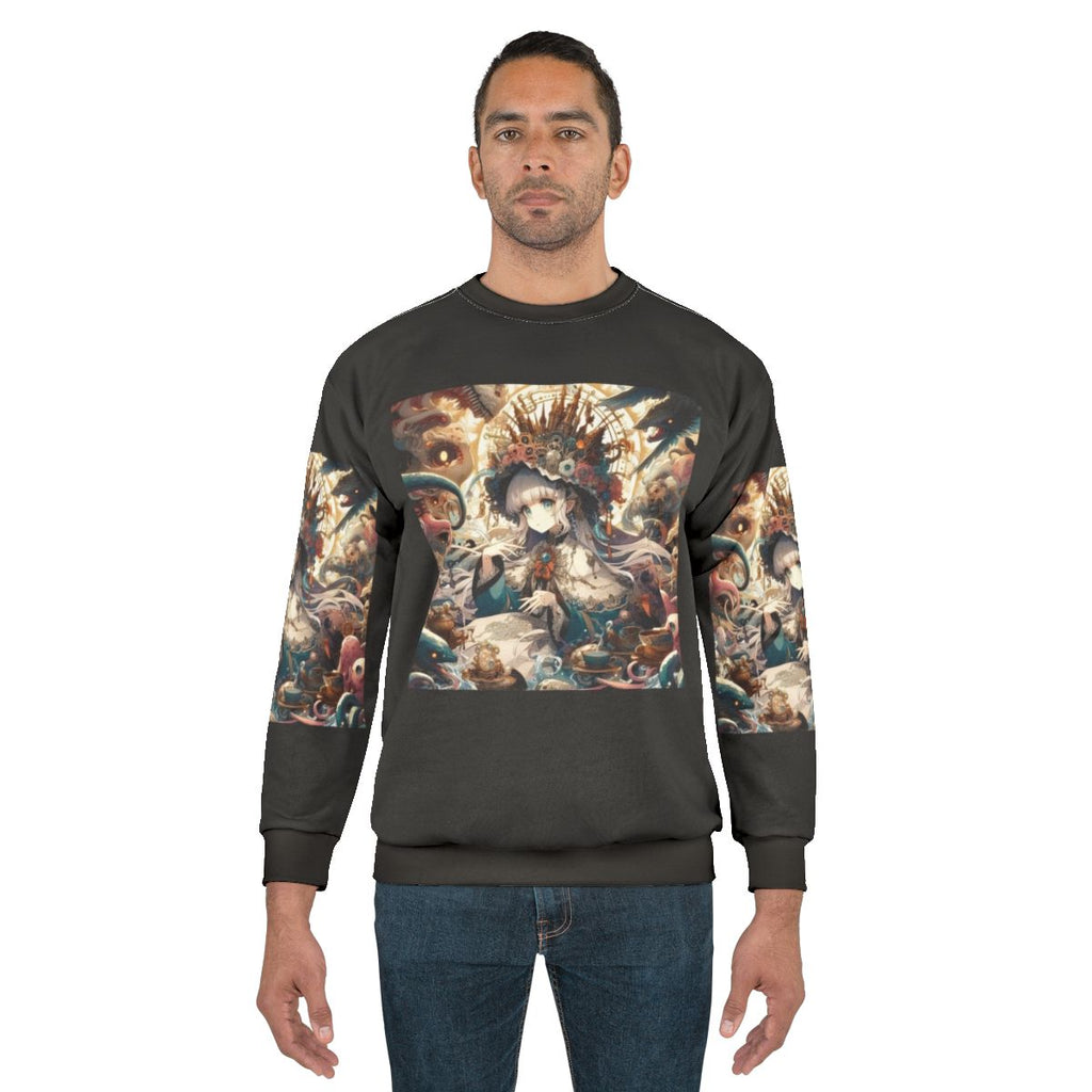 Anime 2024 collection sweatshirt featuring a beautiful kawaii anime girl
