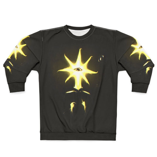 Creepy Anklager sweatshirt with unsettling and horrific imagery