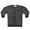 Queen "Another One Bites the Dust" Lyrics Sweatshirt