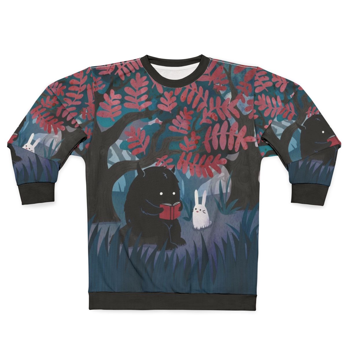 Cozy "Quiet Spot" Nature & Literature Sweatshirt