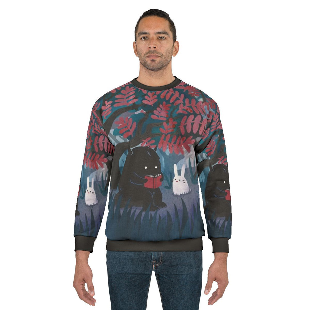 Cozy "Quiet Spot" Nature & Literature Sweatshirt