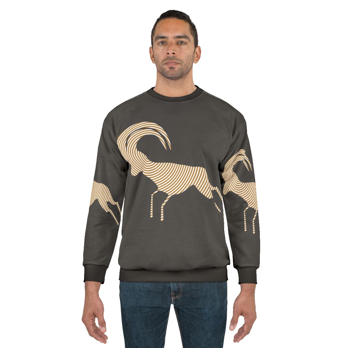 Antelope Legendary Animals Sweatshirt featuring colorful and abstract animal art design