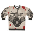 Artistic anthropomorphic giraffe drummer sweatshirt