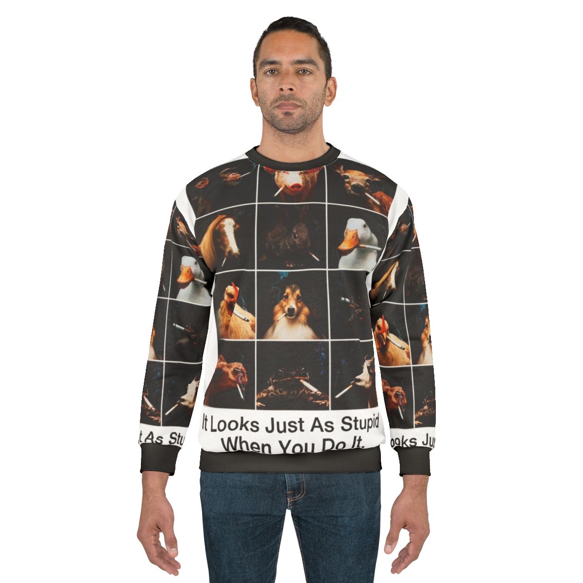 Anti Smoking Animals Sweatshirt - Quit Smoking Awareness Apparel