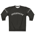 Antifascist gothic text sweatshirt with progressive and leftist design
